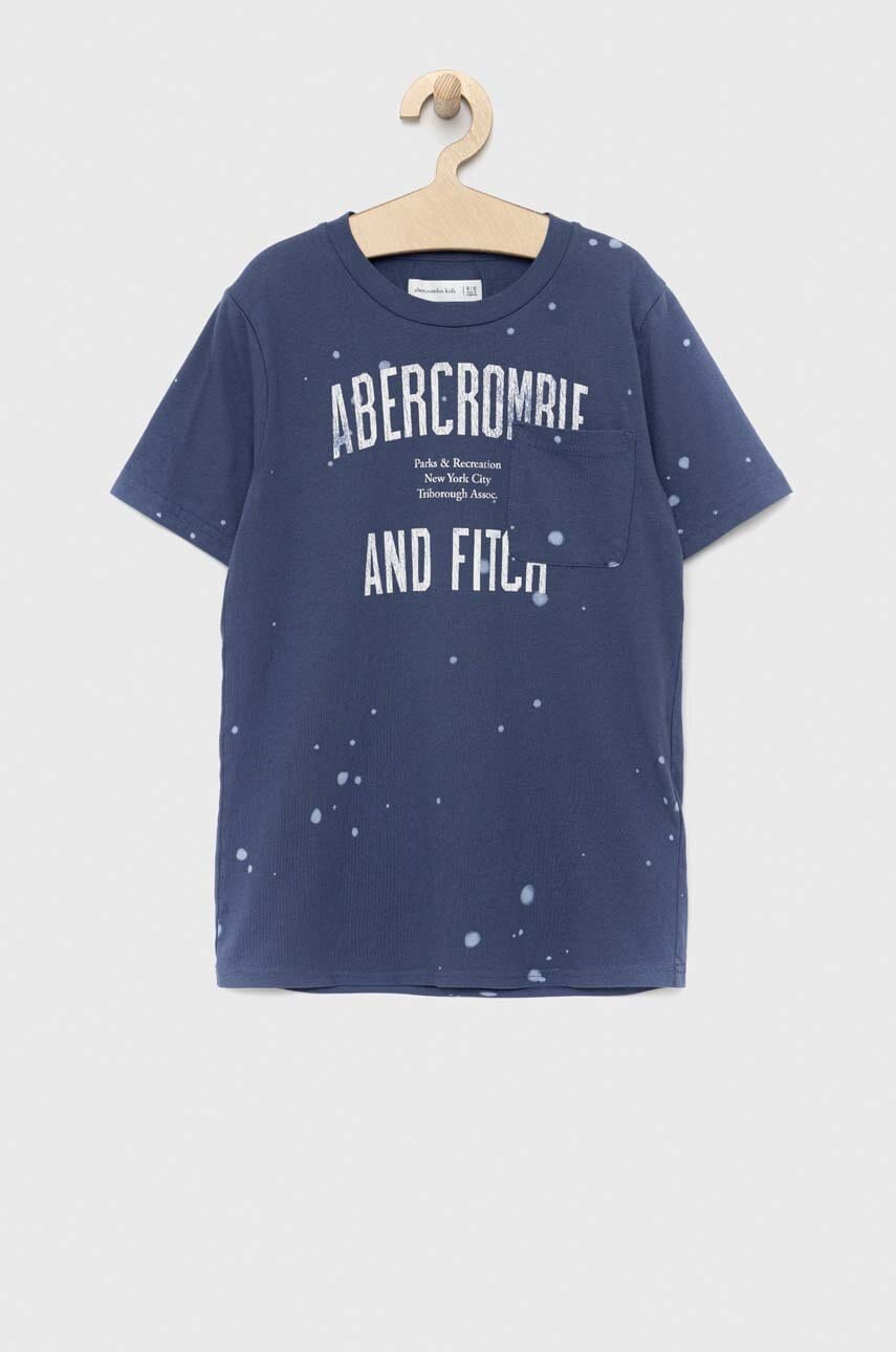 Abercrombie & Fitch tricou de bumbac pentru copii cu imprimeu