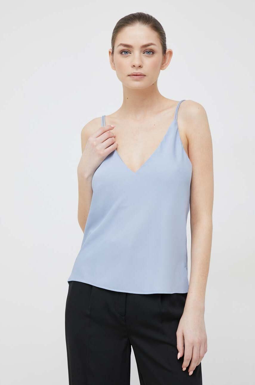 

Блуза Calvin Klein в синьо, Син