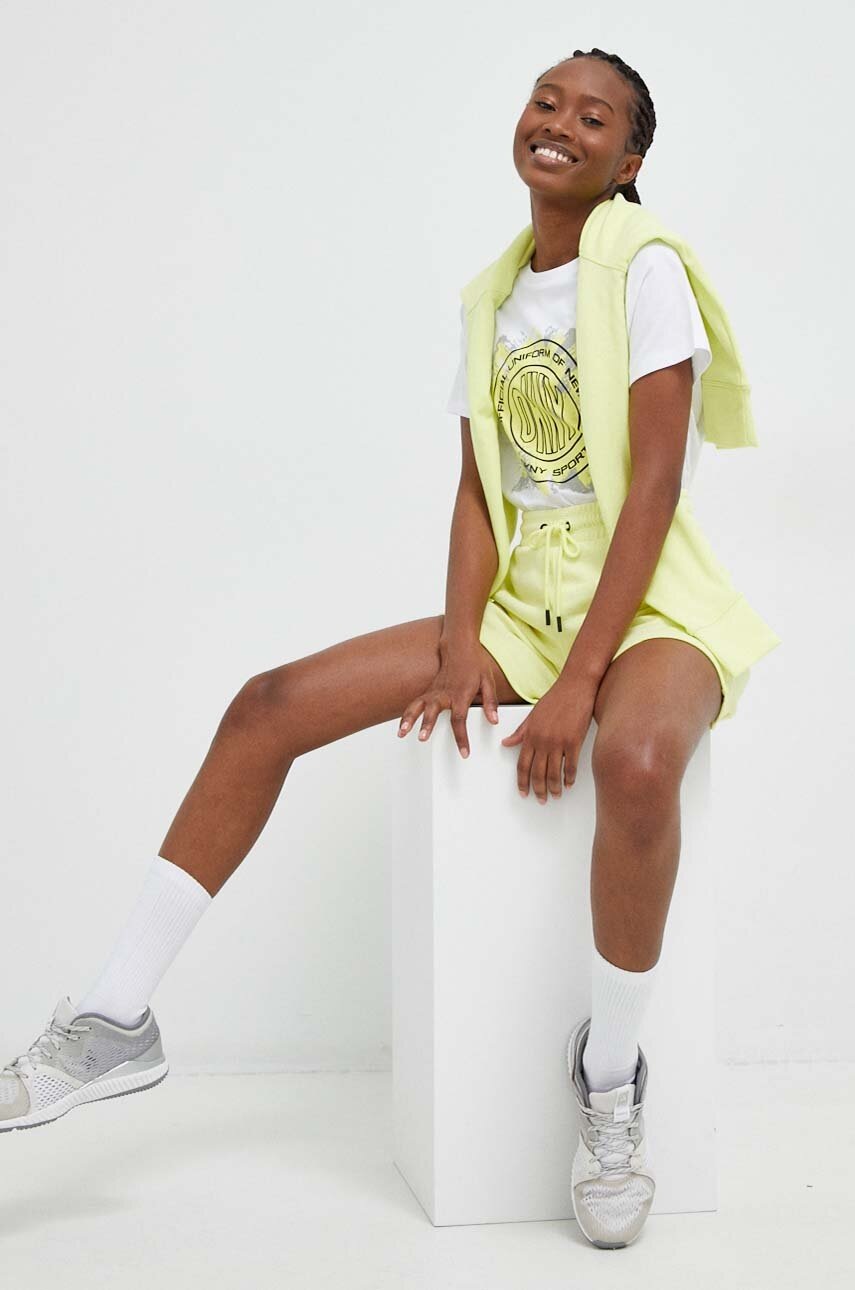 

Хлопковая футболка Dkny цвет белый