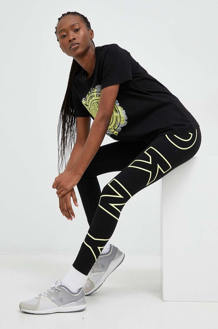 

Бавовняна футболка Dkny колір чорний