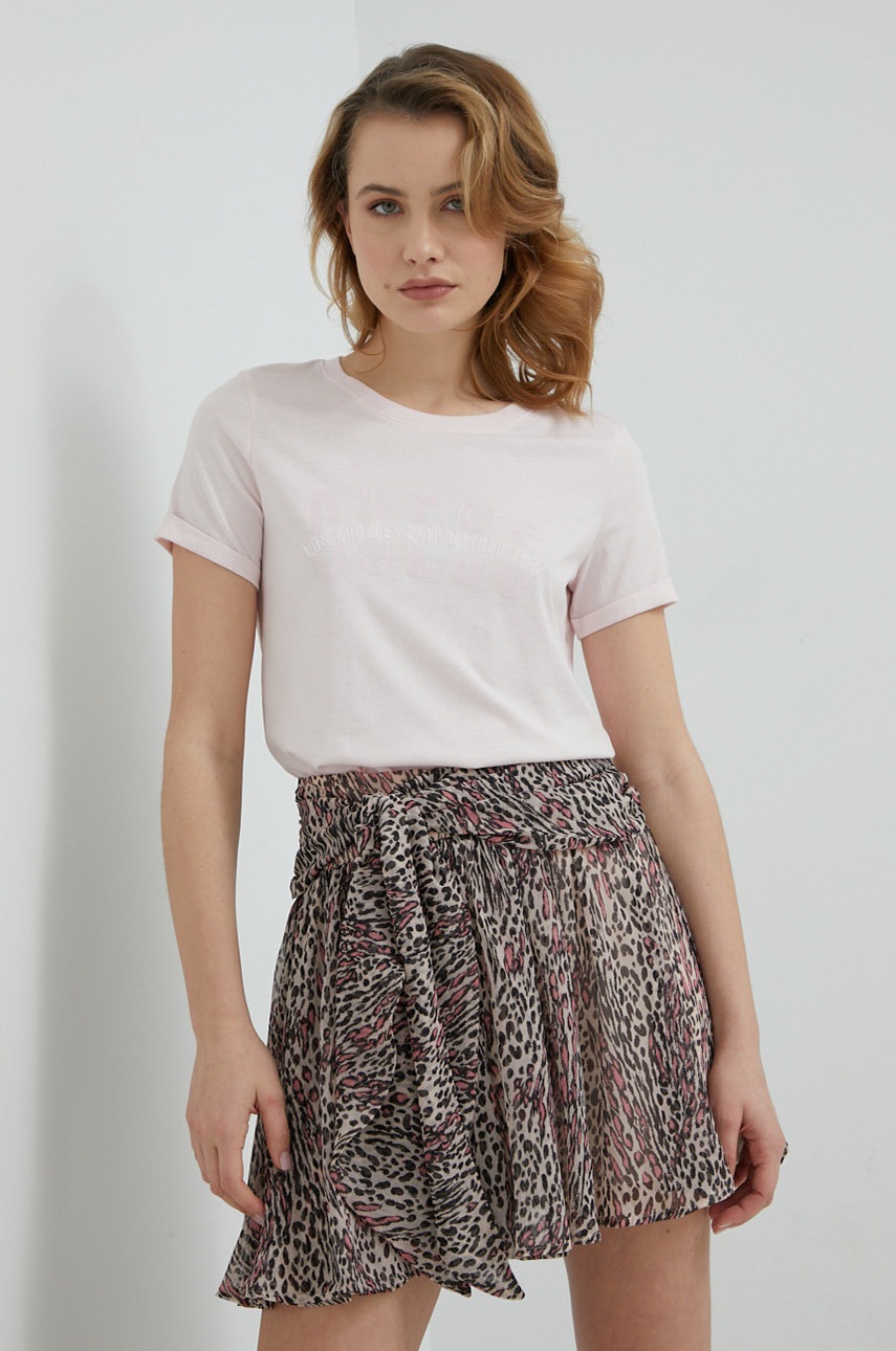 

Тениска Guess в розово, Розов