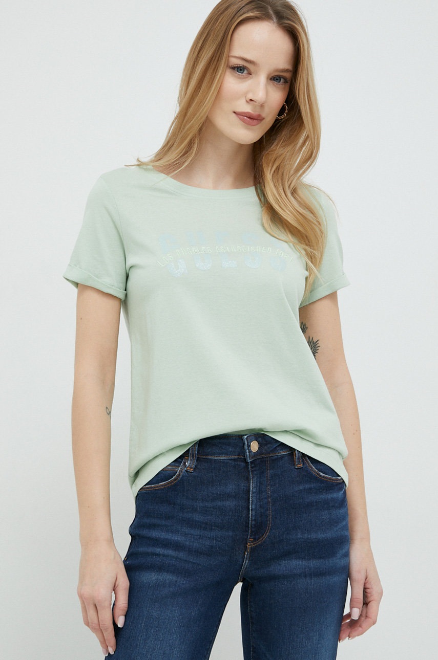 

Тениска Guess в зелено, Зелен