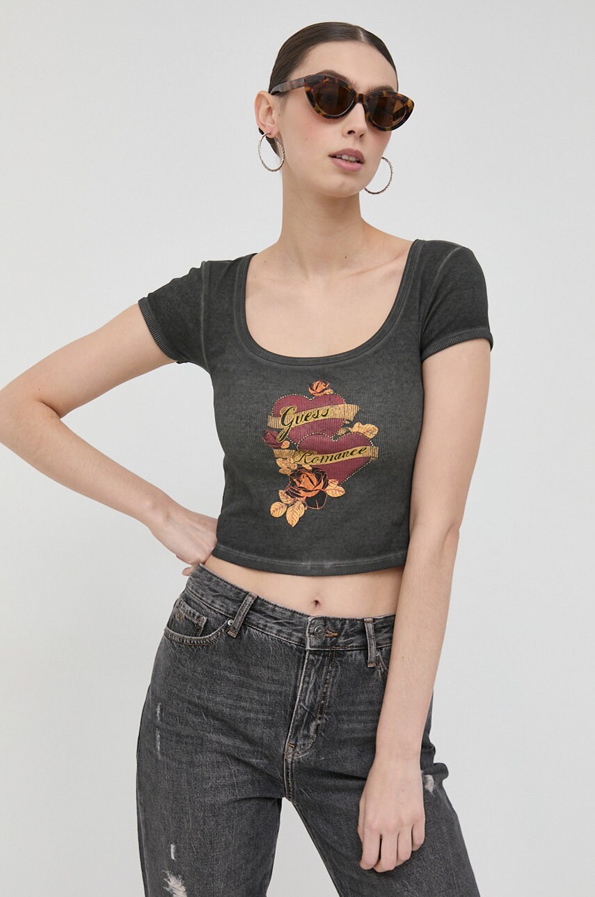 

Футболка Guess женский цвет серый