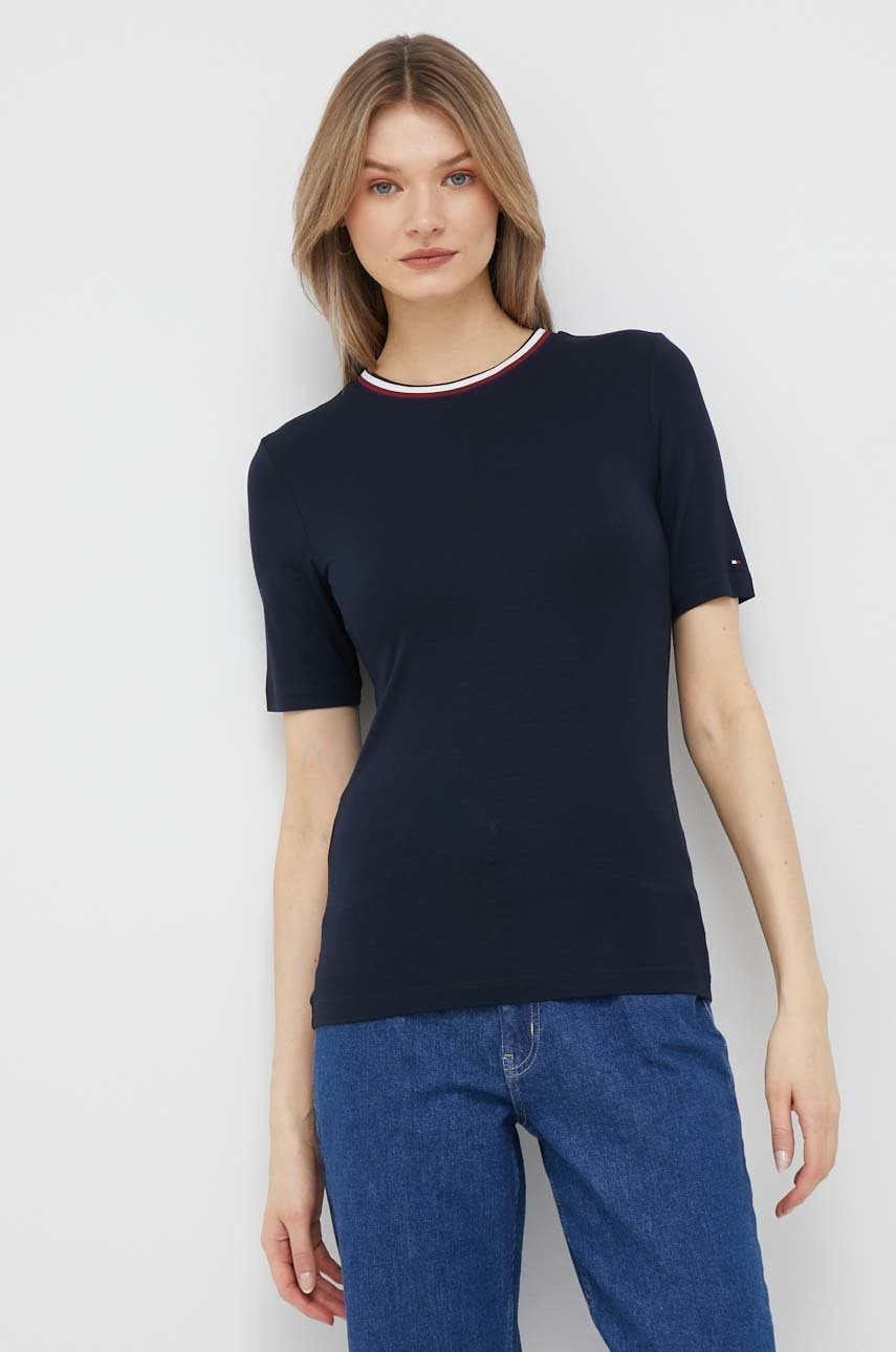 

Футболка Tommy Hilfiger жіночий колір синій