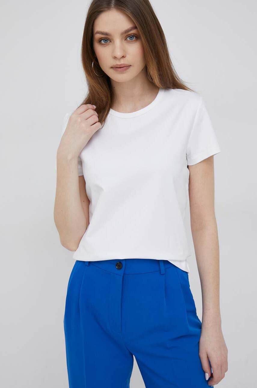 

Тениска Calvin Klein в бяло, Бял