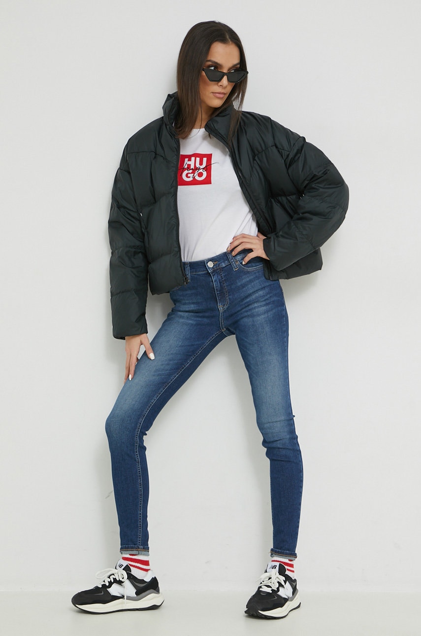 Bavlněné tričko HUGO Dashire_3