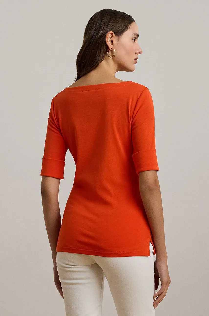 Футболка Lauren Ralph Lauren женская цвет оранжевый 200654963 Футболка Lauren Ralph Lauren женская цвет оранжевый 200654963