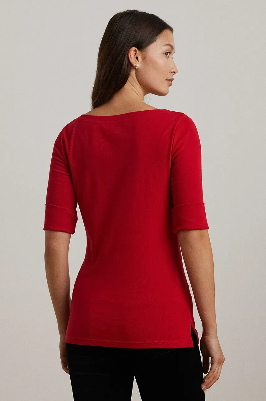 Футболка Lauren Ralph Lauren женская цвет красный 200654963 Футболка Lauren Ralph Lauren женская цвет красный 200654963