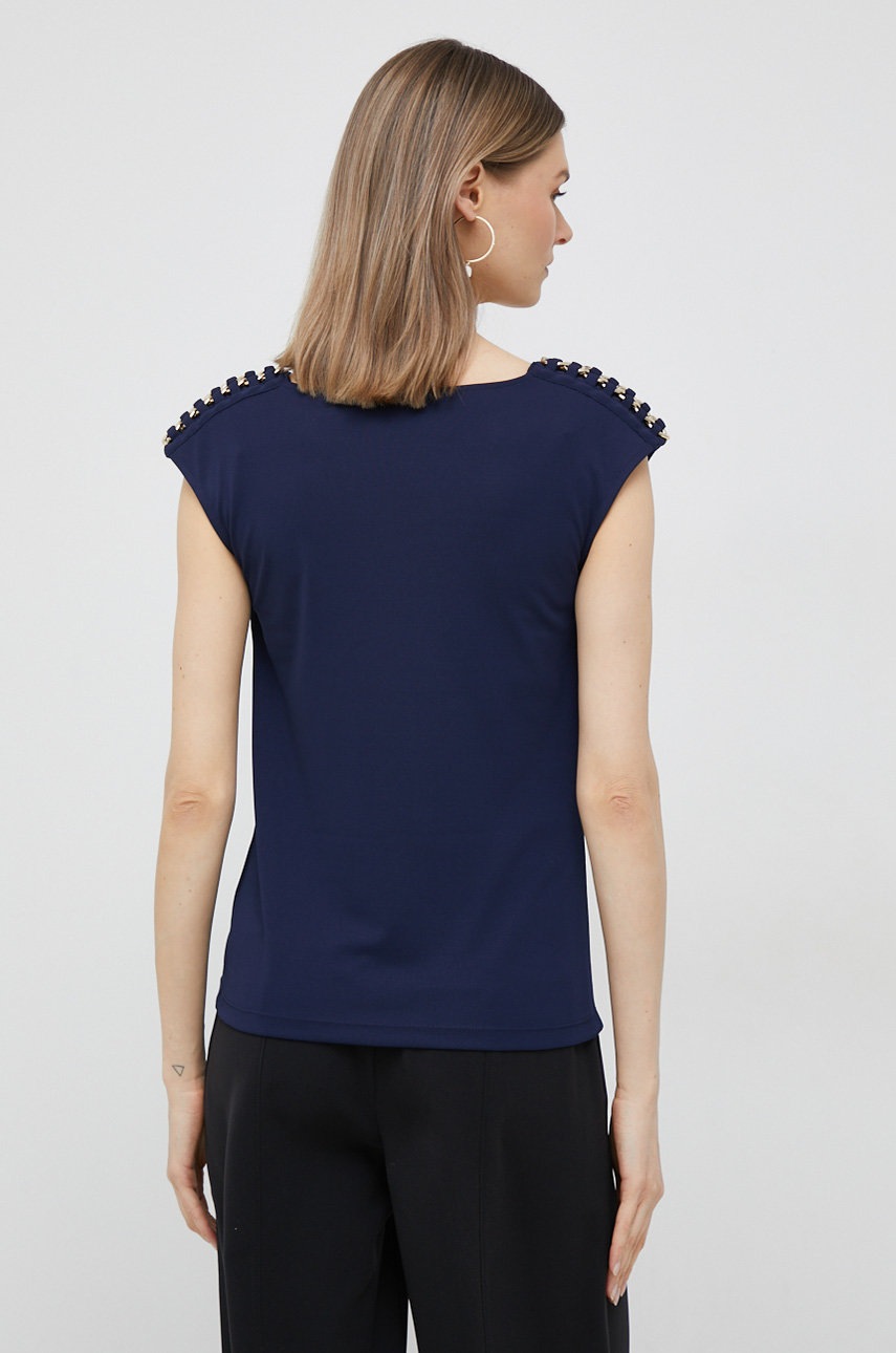 Μπλουζάκι Lauren Ralph Lauren χρώμα: ναυτικό μπλε φωτογραφία