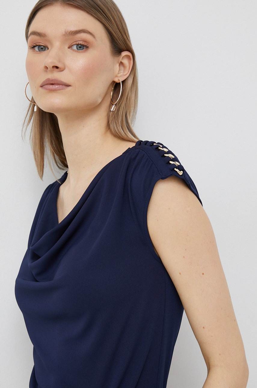 Μπλουζάκι Lauren Ralph Lauren χρώμα: ναυτικό μπλε φωτογραφία