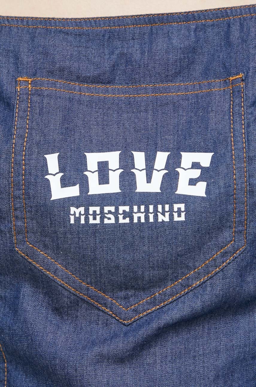 Μπλούζα Love Moschino χρώμα: ναυτικό μπλε φωτογραφία