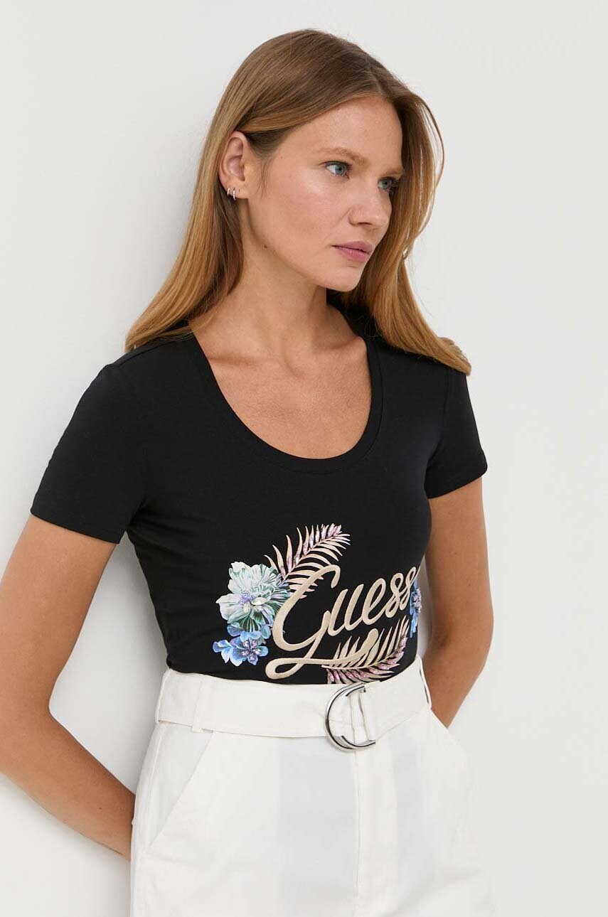 

Футболка Guess женский цвет чёрный