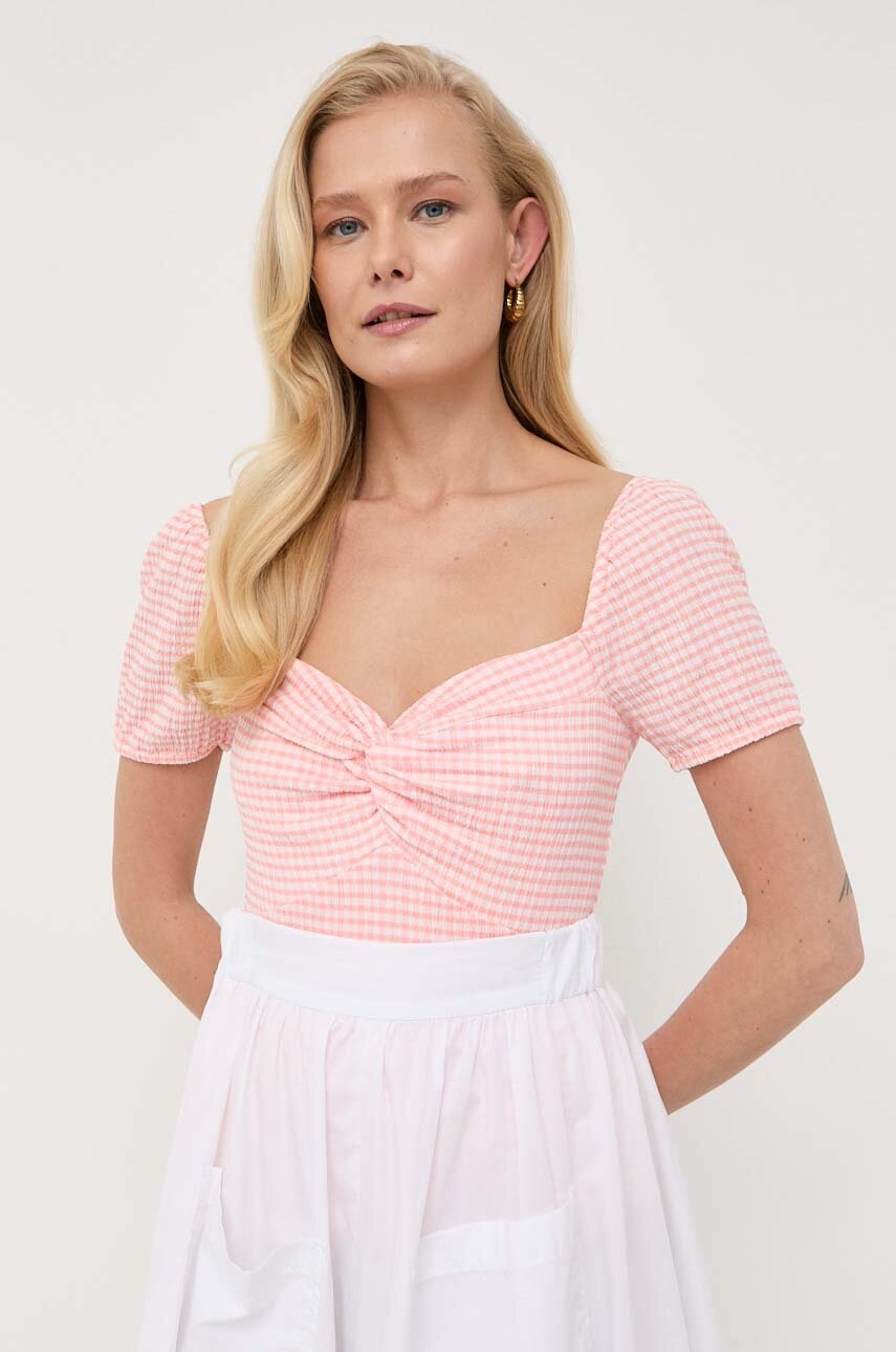 

Тениска Guess в розово, Розов