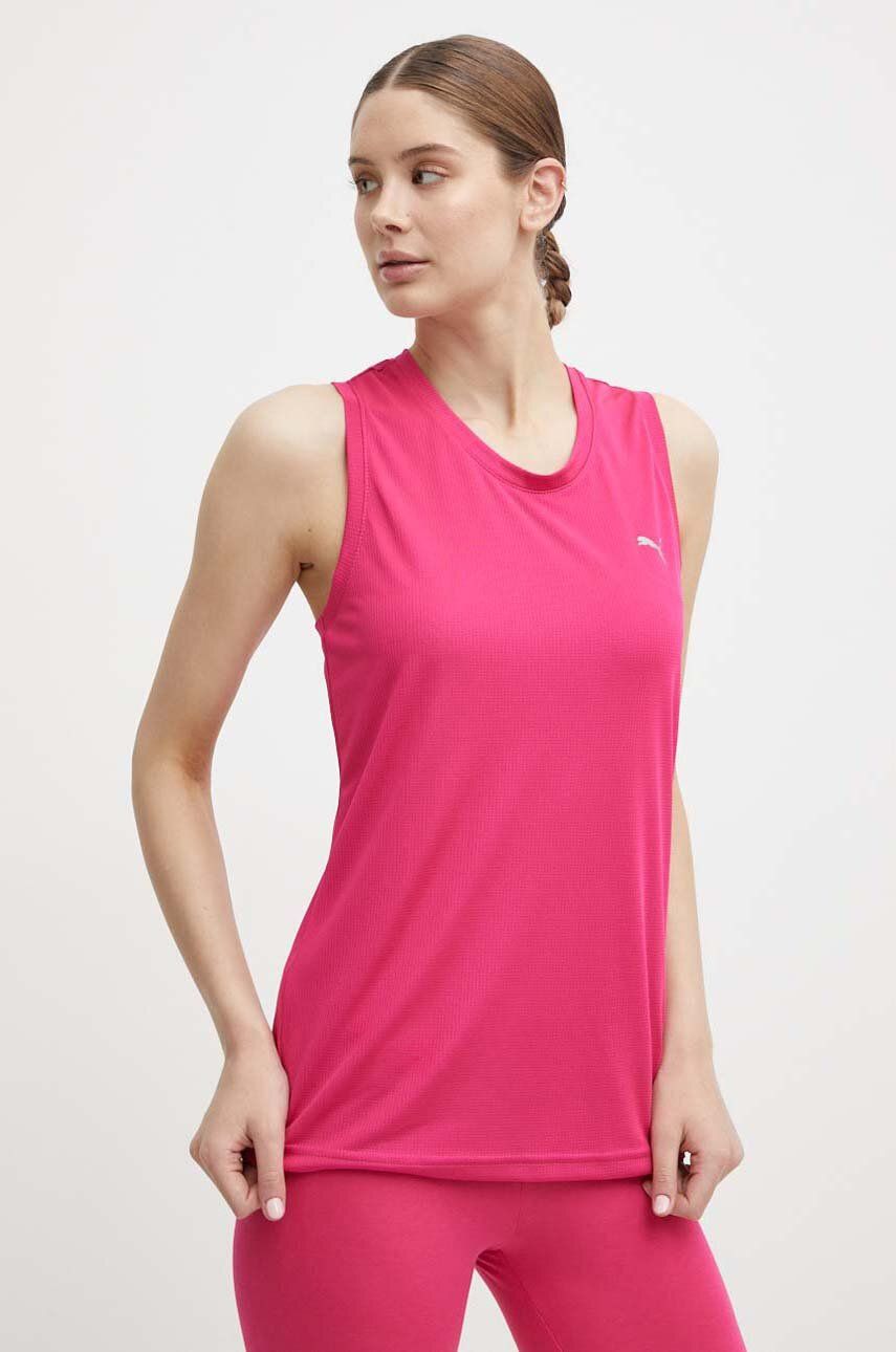 Puma top de antrenament culoarea roz