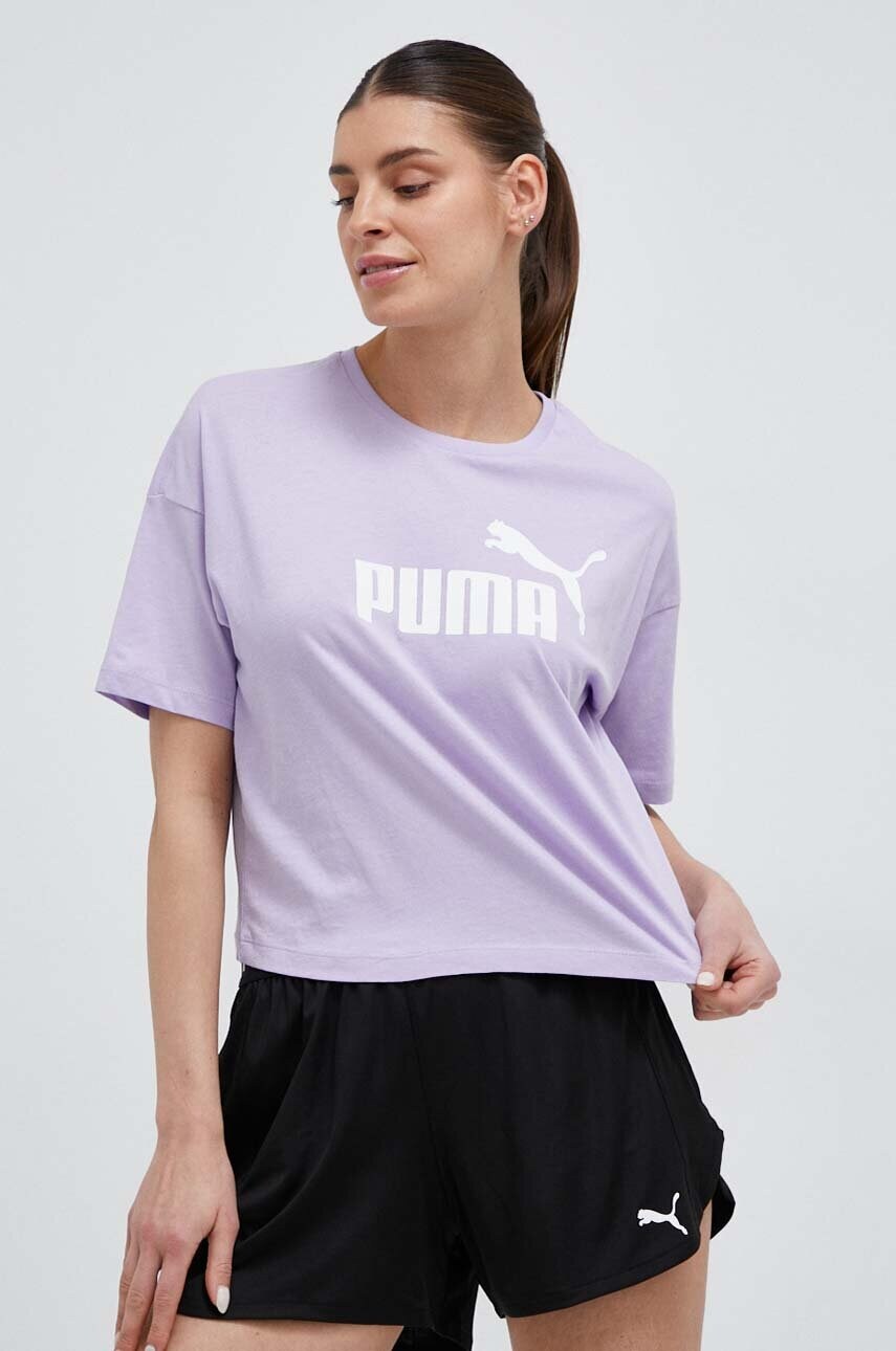 

Футболка Puma женский цвет фиолетовый