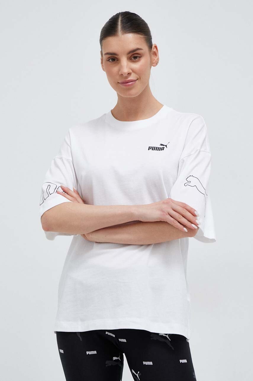 

Футболка Puma жіночий колір білий