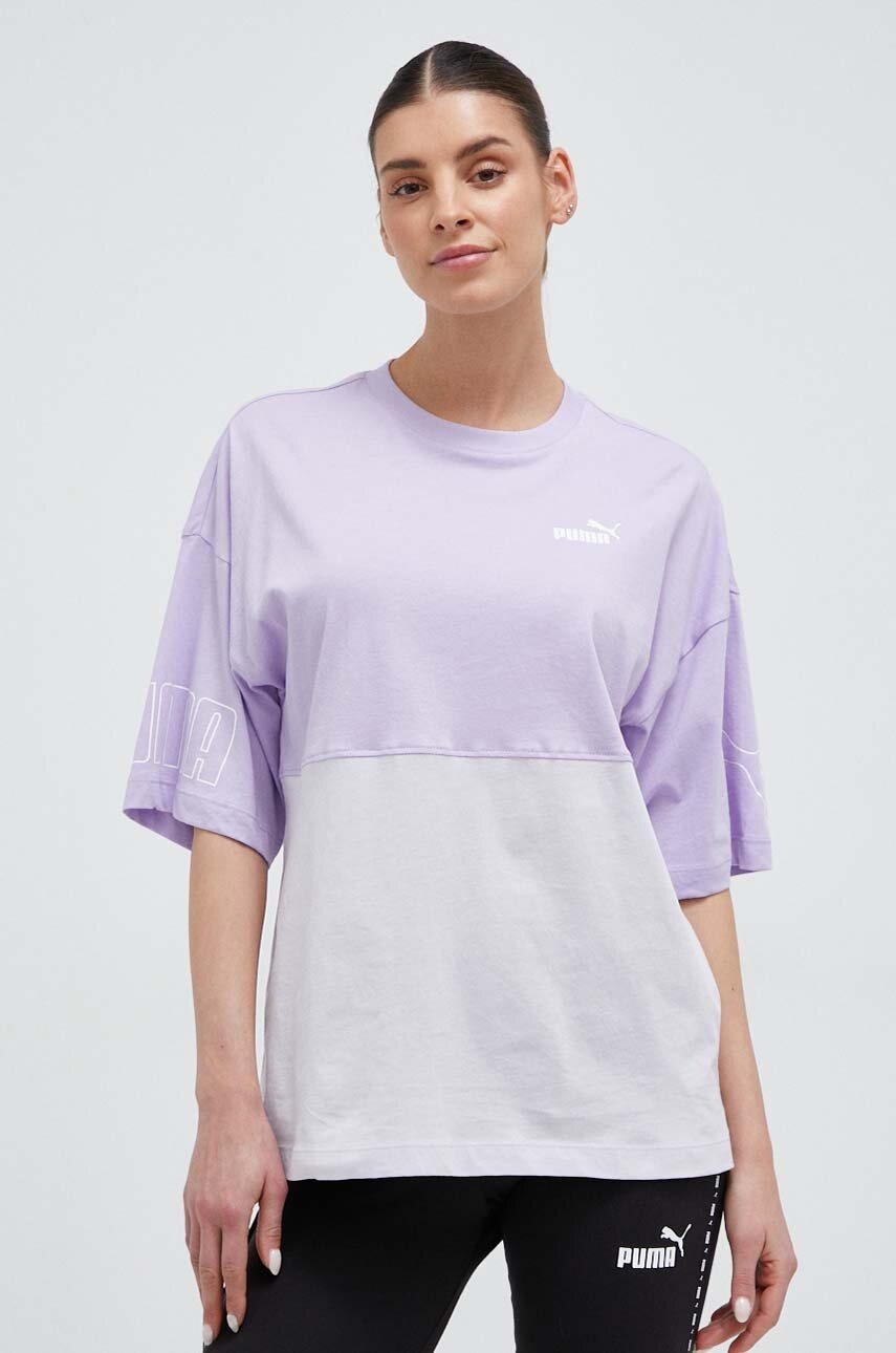 

Футболка Puma женский цвет фиолетовый