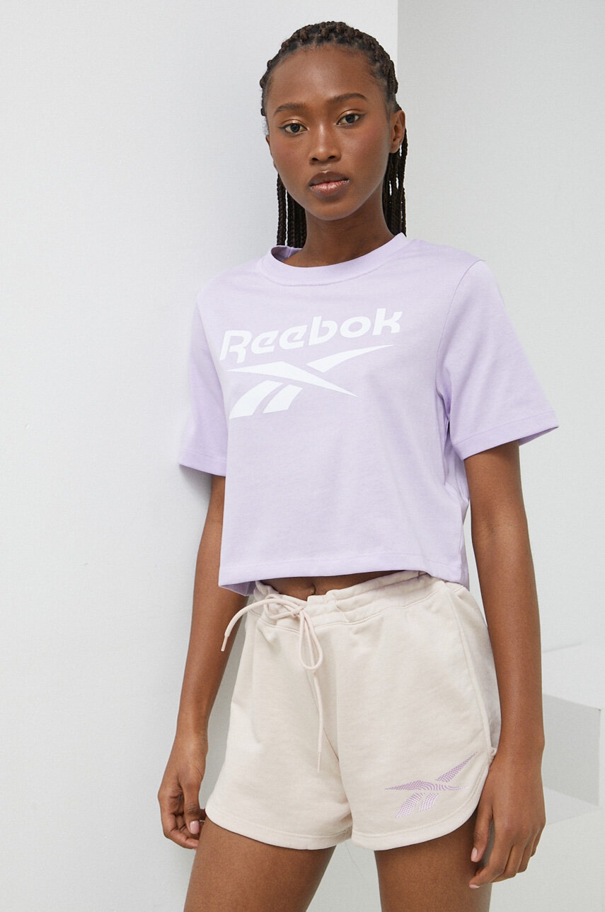 

Тениска Reebok в лилаво, Виолетов