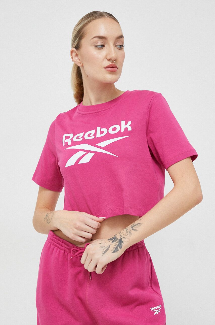 Reebok tricou femei, culoarea roz