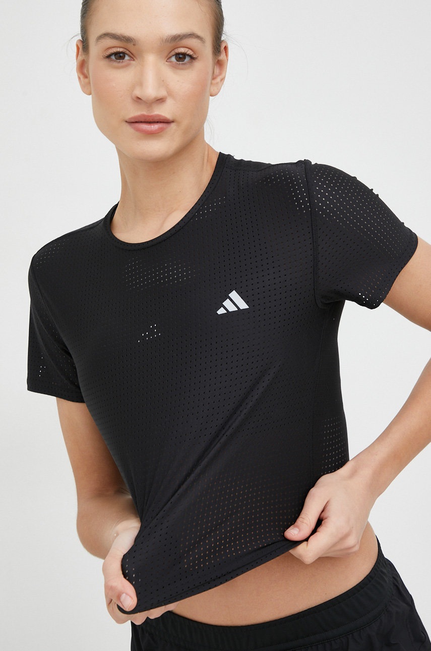 

Футболка для бега adidas Performance Fast цвет чёрный