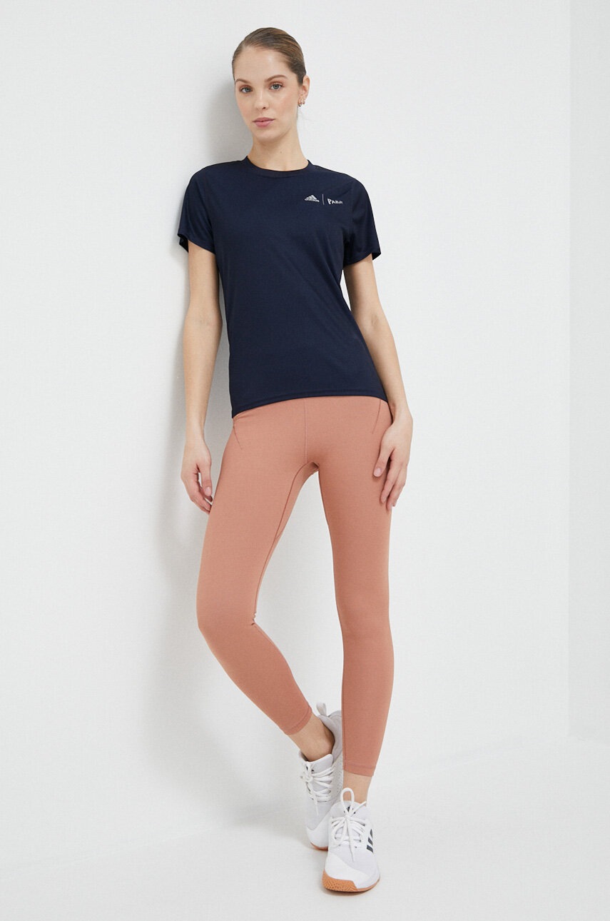 Μπλουζάκι για τρέξιμο adidas Performance x Parley χρώμα: ναυτικό μπλε φωτογραφία