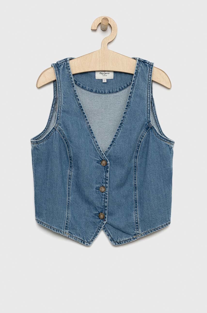 

Дънков елек Pepe Jeans Hayden в синьо, Син