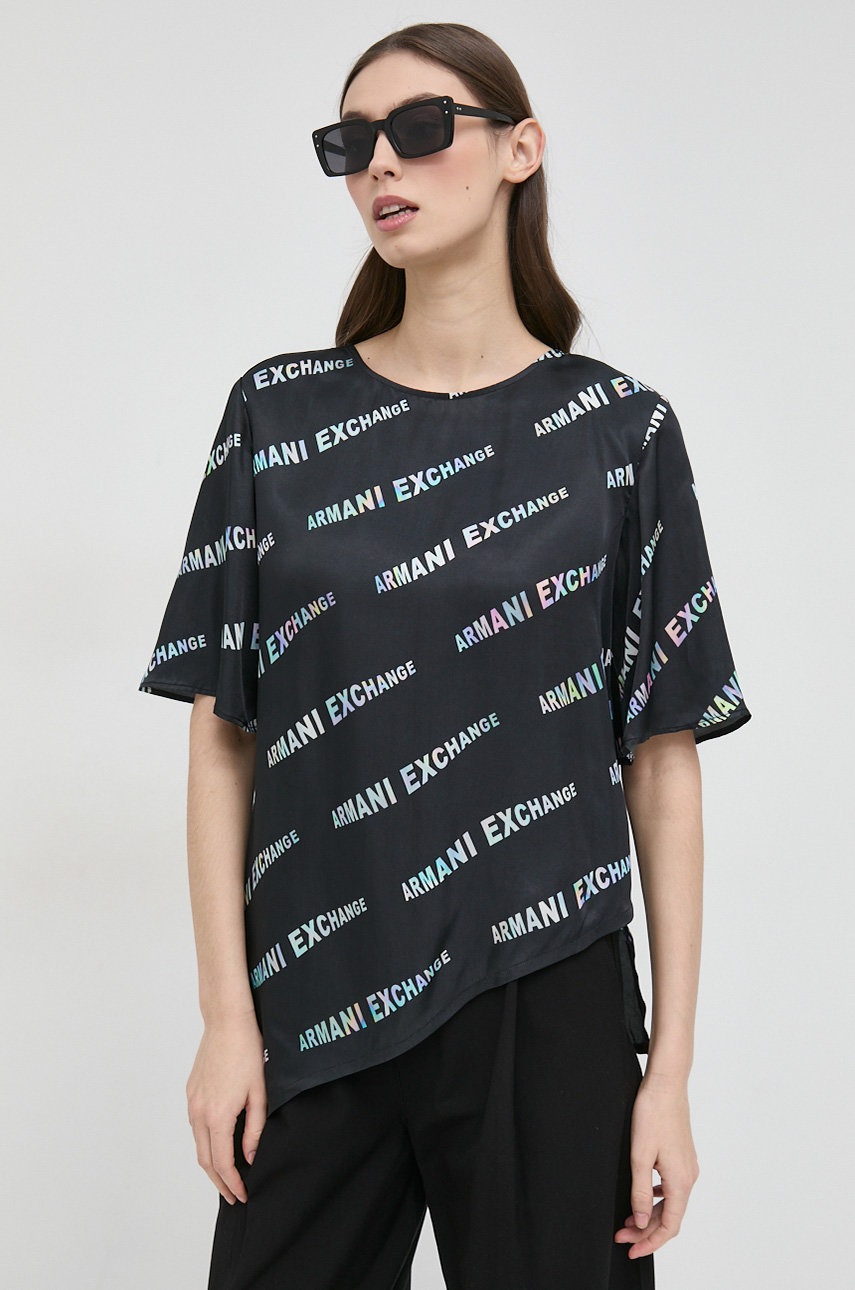 

Блузка Armani Exchange цвет чёрный