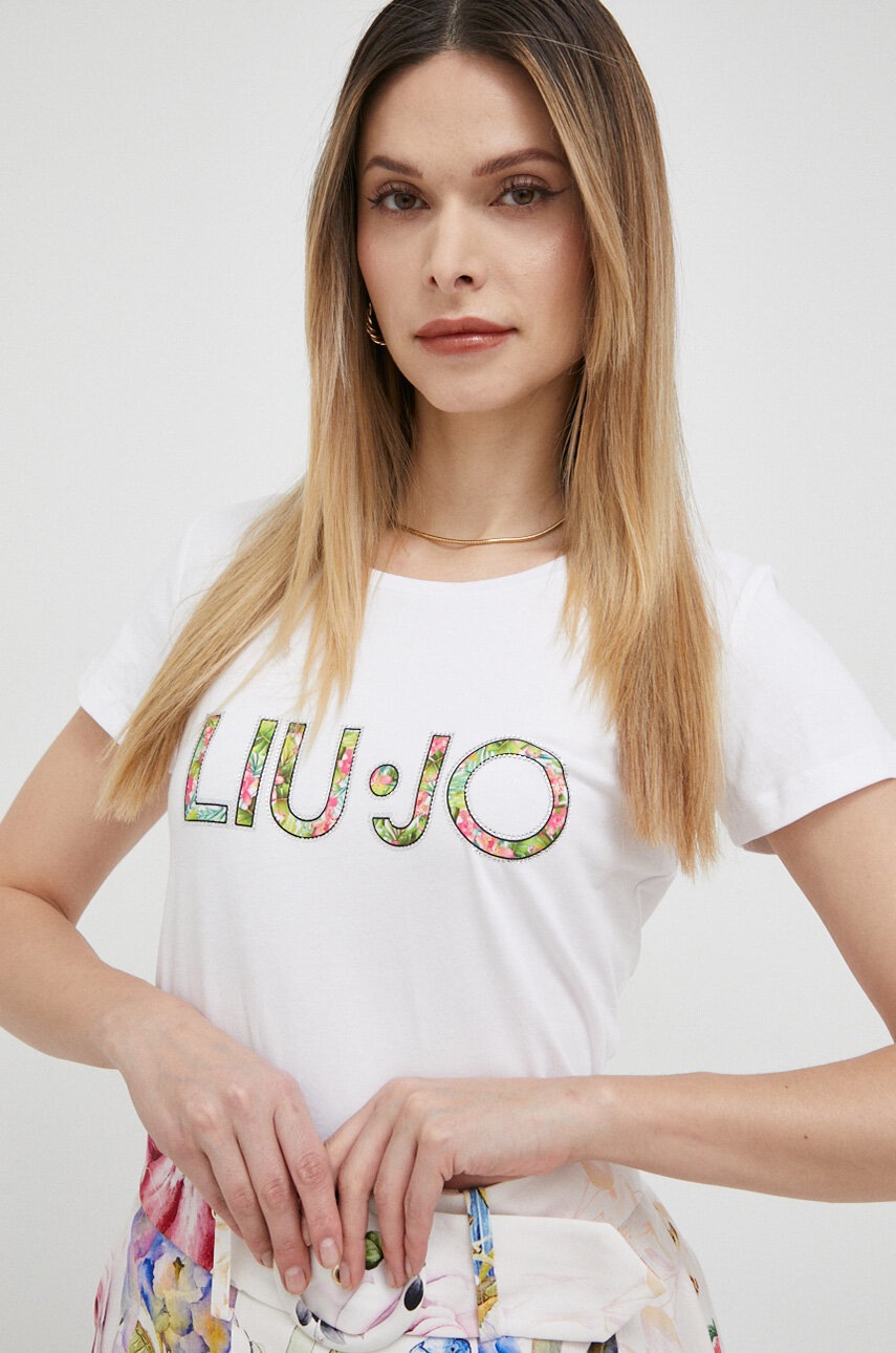

Тениска Liu Jo в бяло, Бял