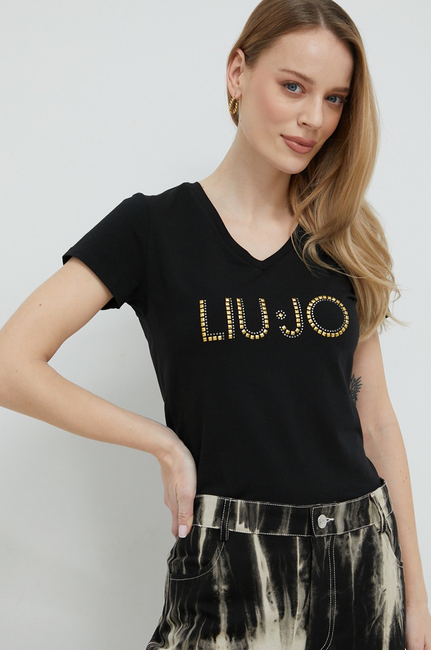 

Футболка Liu Jo женский цвет чёрный
