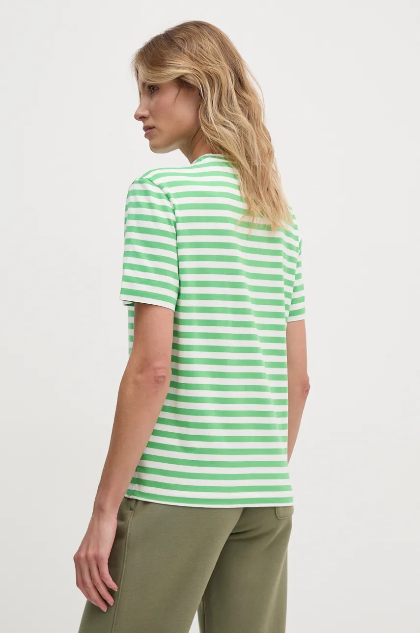 Бавовняна футболка Lacoste колір зелений 