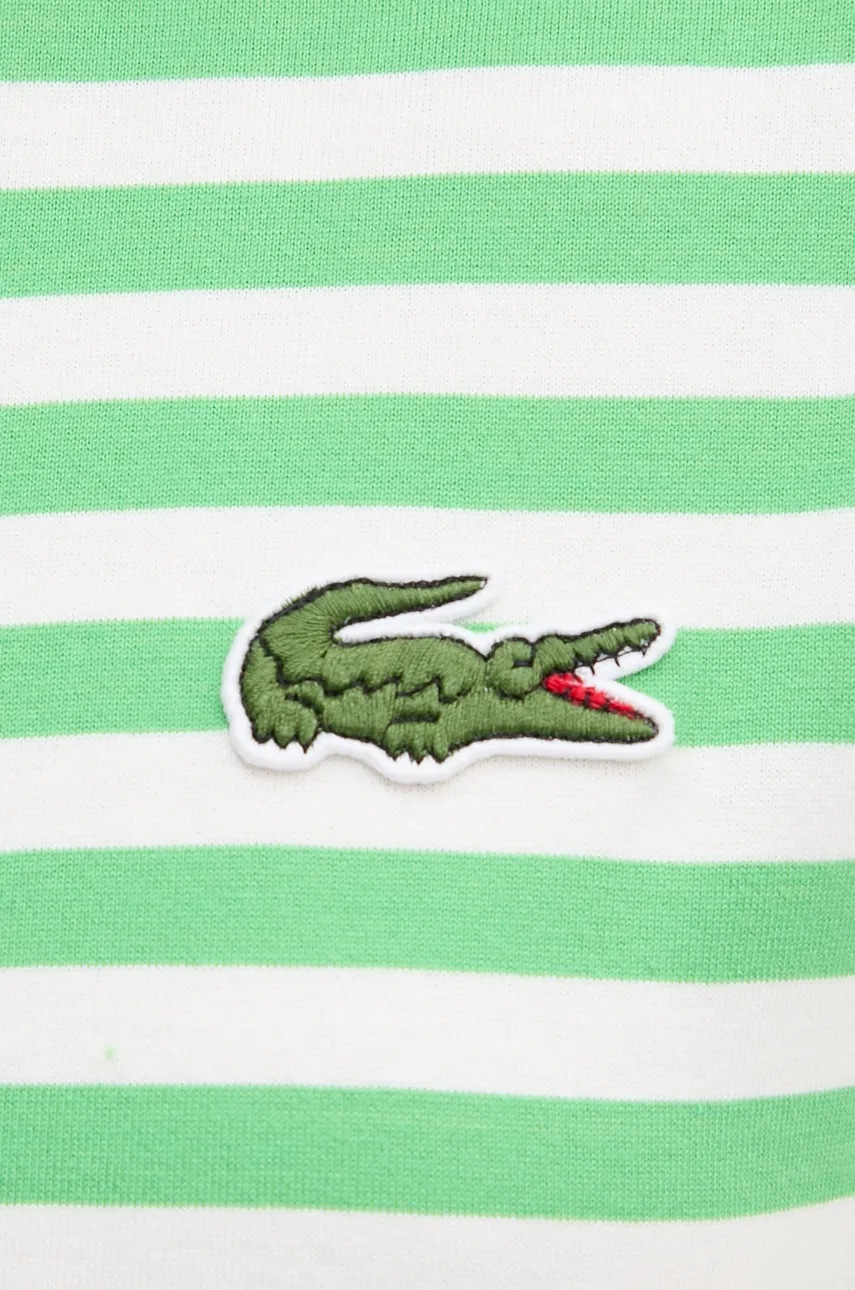 Бавовняна футболка Lacoste колір зелений 