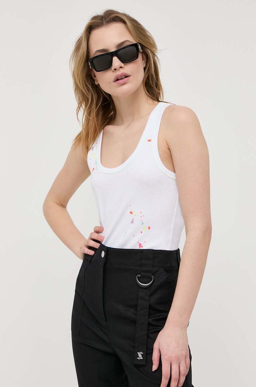 

Топ Twinset Twinset x MyFo дамски в бяло, Бял