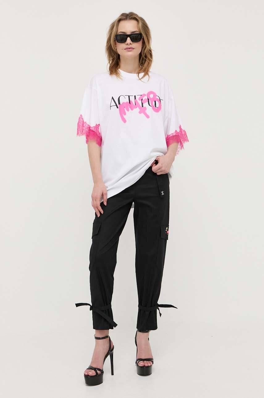 

Бавовняна футболка Twinset Twinset x MyFo колір білий
