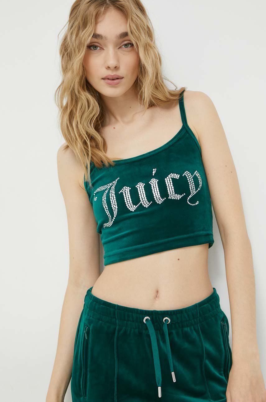 Juicy Couture top Rain damski kolor zielony