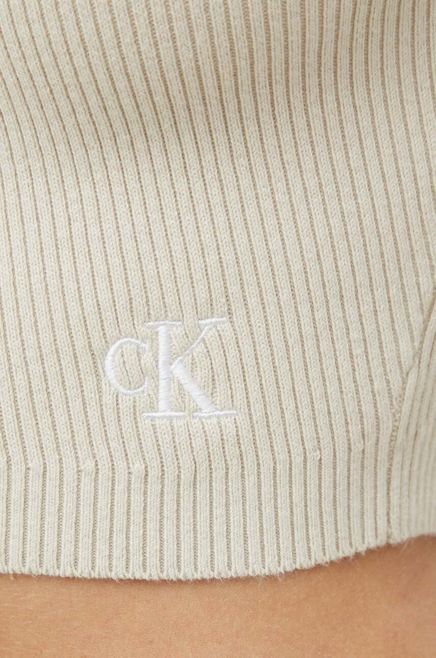 Футболка Calvin Klein Jeans жіночий колір бежевий 