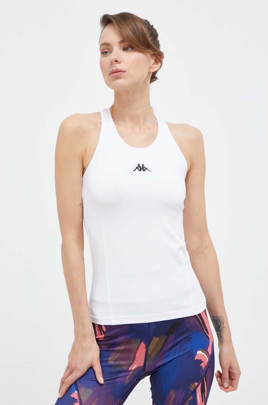 Kappa top de antrenament culoarea alb