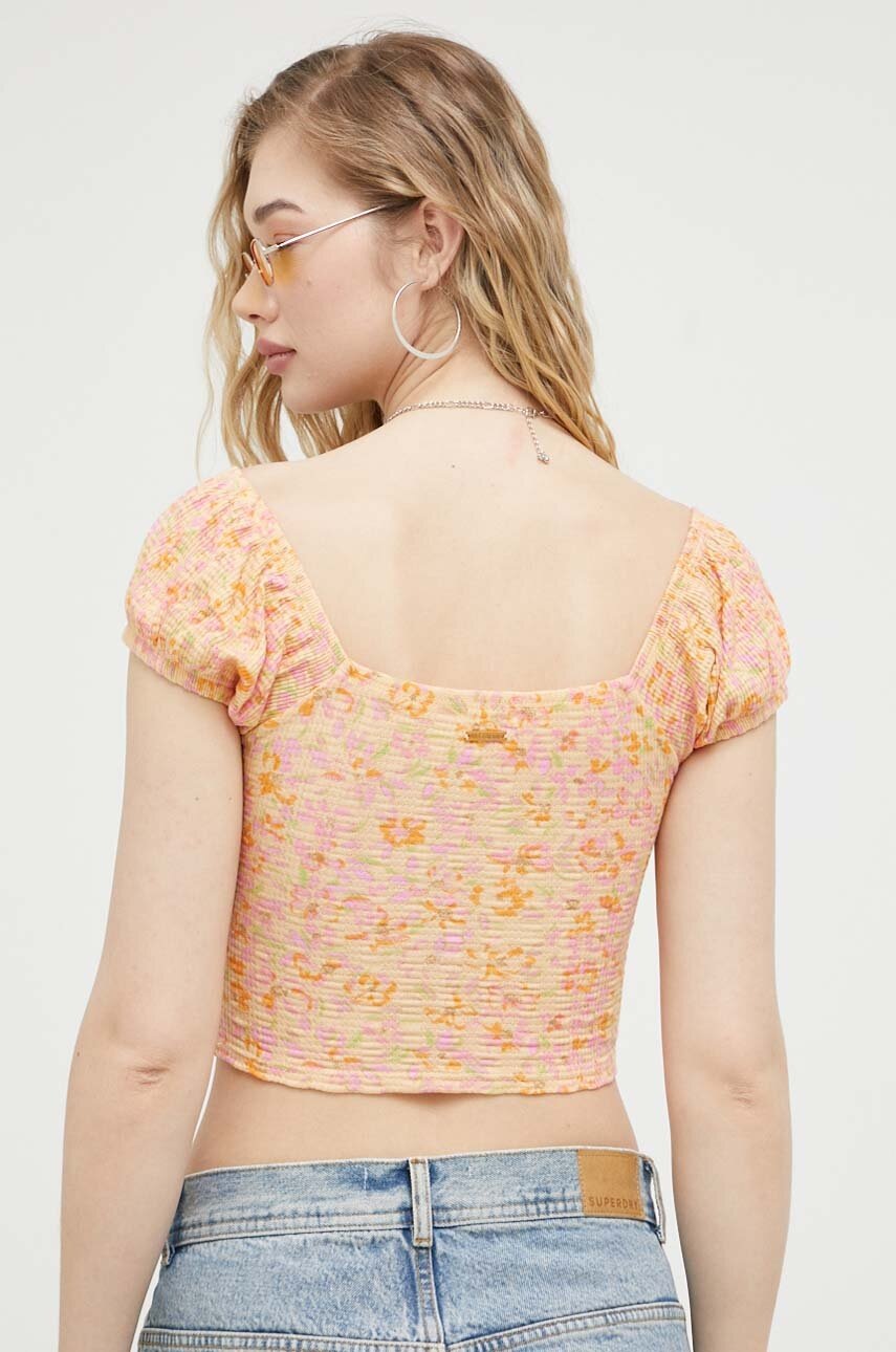 Μπλουζάκι Billabong χρώμα: ροζ φωτογραφία