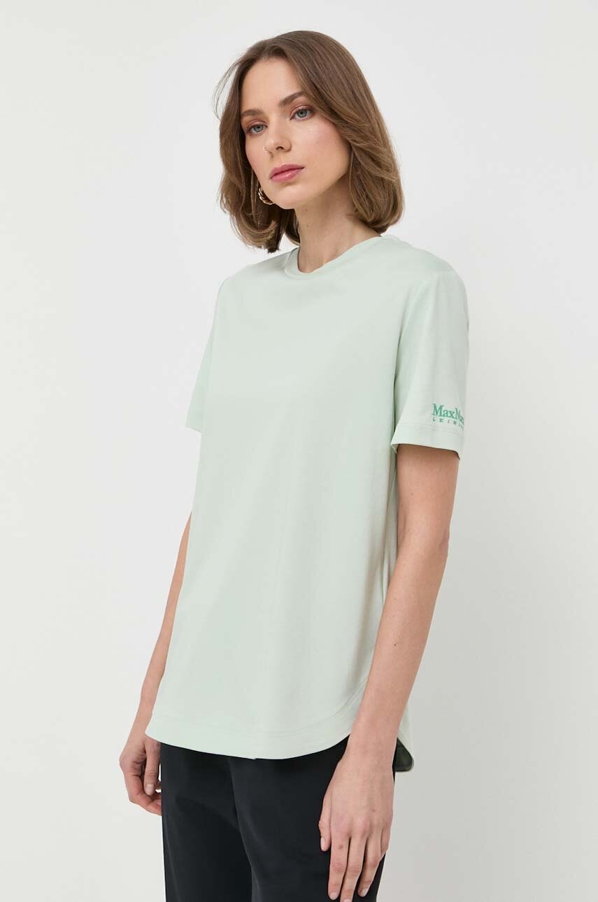 Max Mara Leisure Tricou Femei, Culoarea Verde