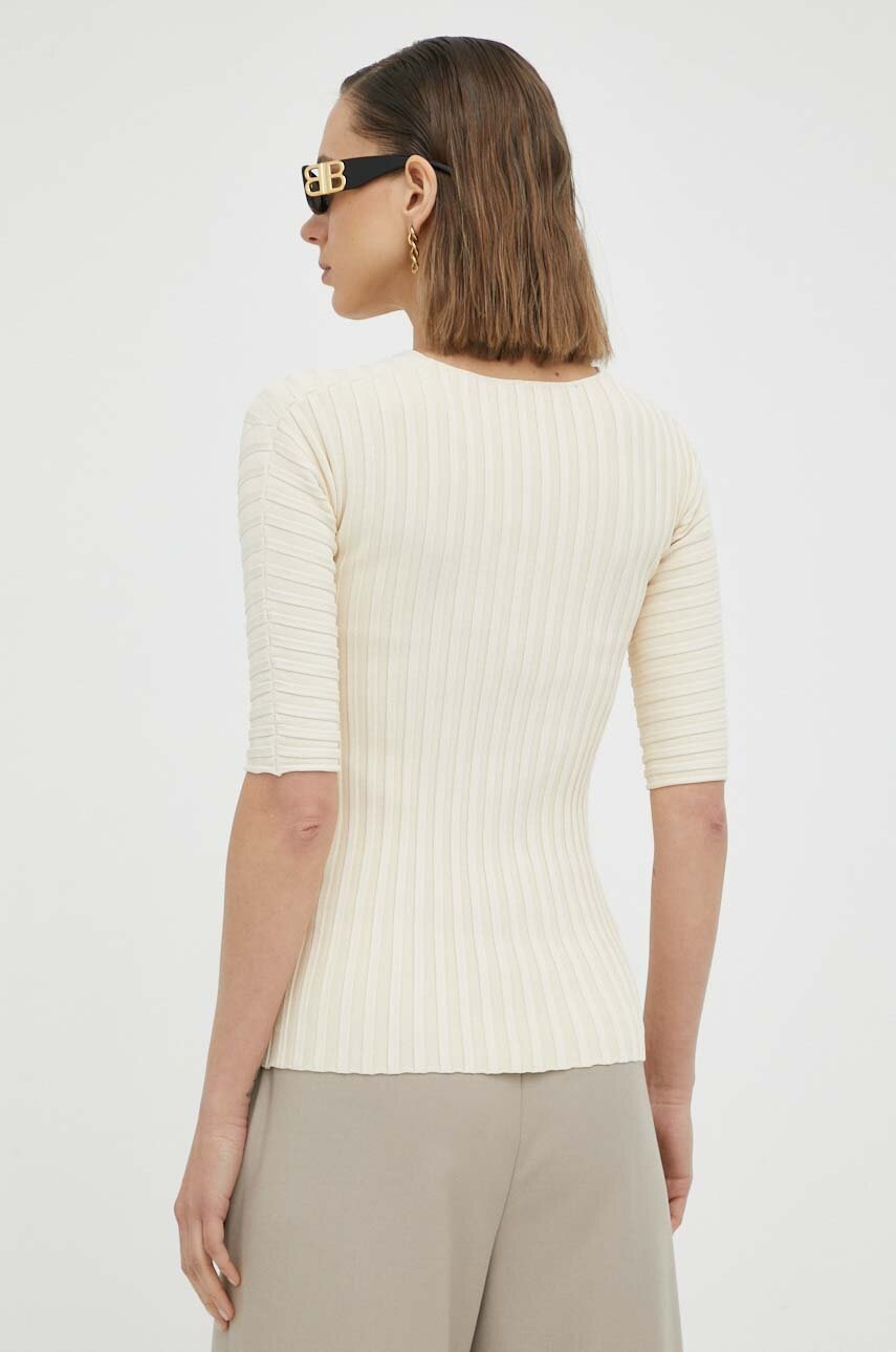 Μπλουζάκι By Malene Birger χρώμα: μπεζ φωτογραφία