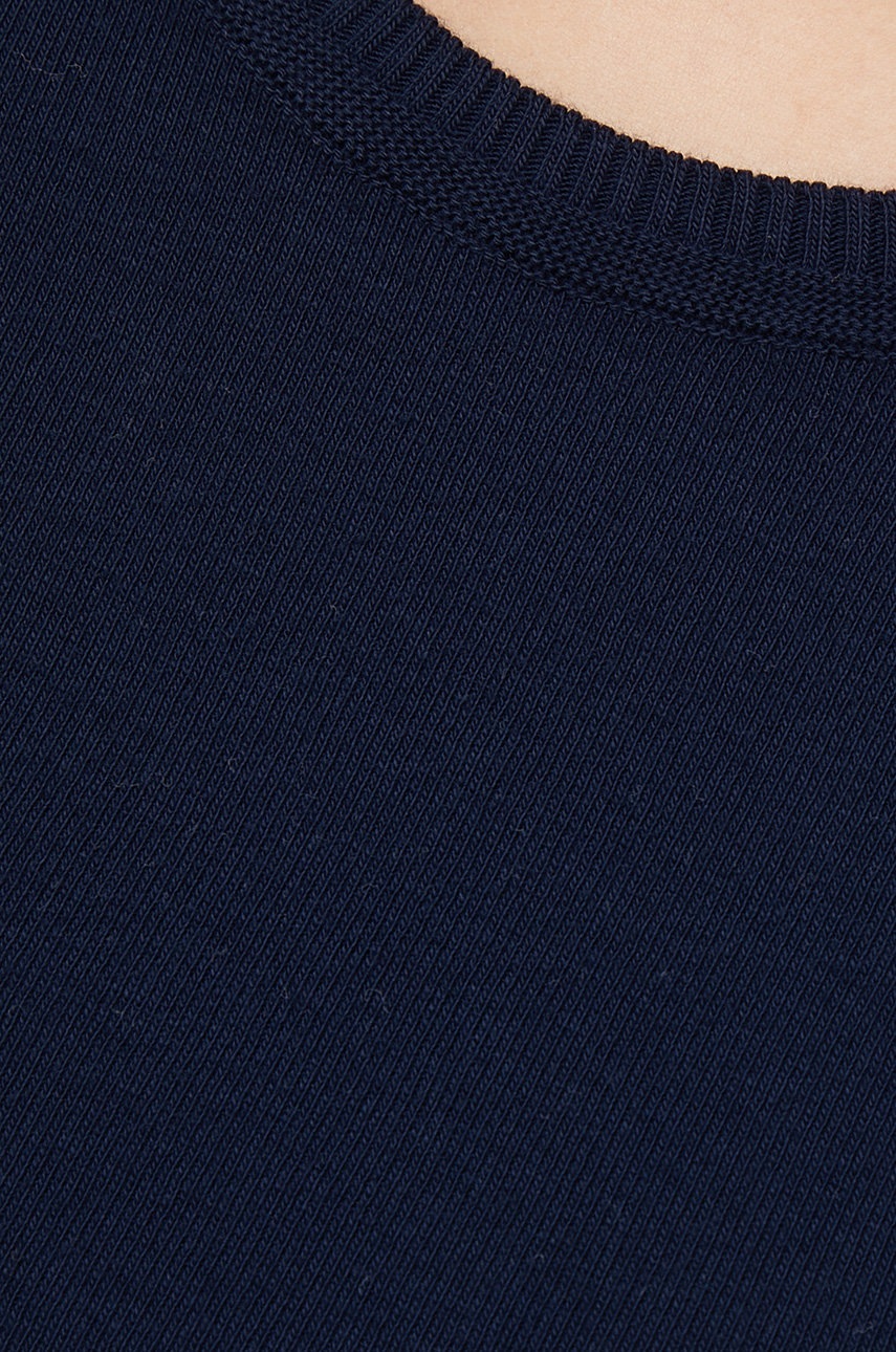 Βαμβακερό πουλόβερ United Colors of Benetton χρώμα: ναυτικό μπλε φωτογραφία