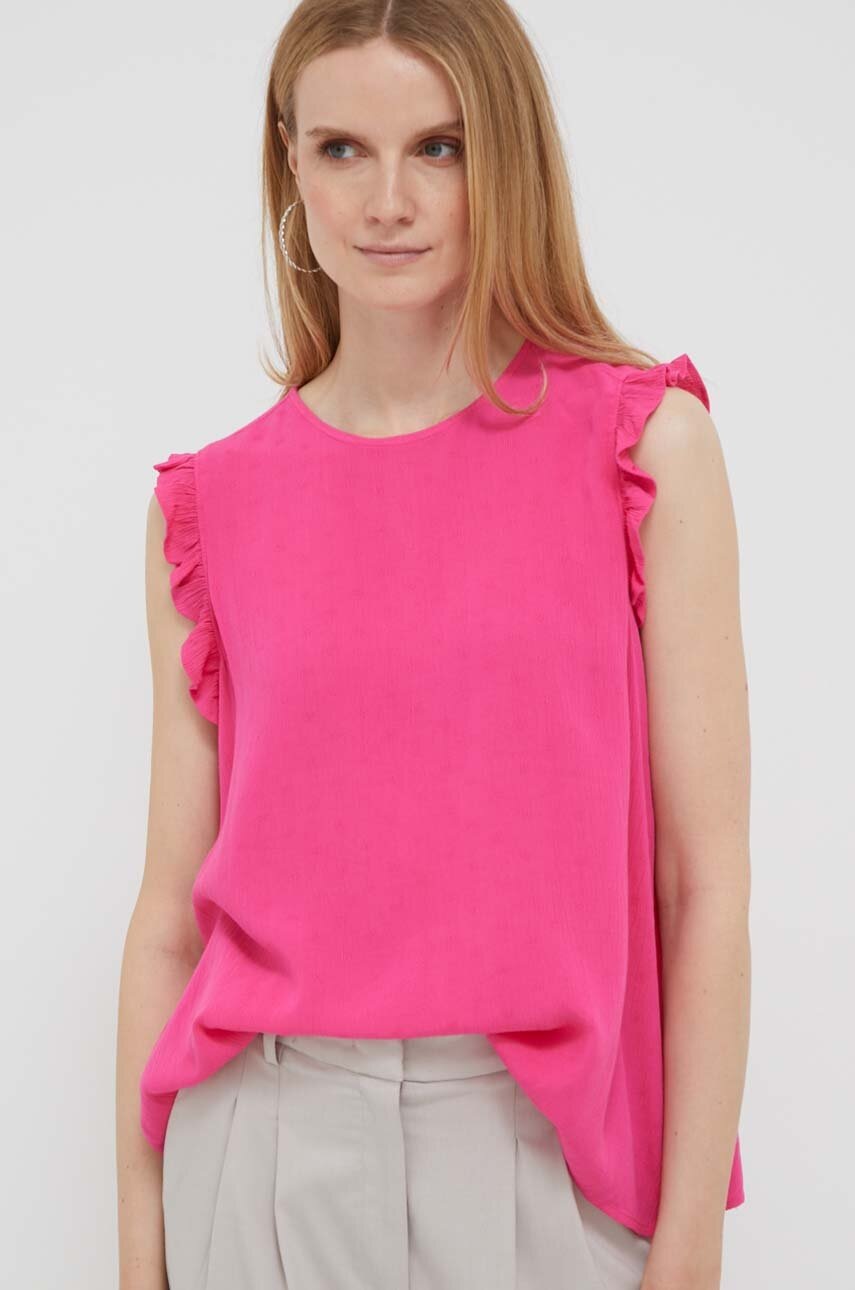 

Топ United Colors of Benetton женский цвет розовый