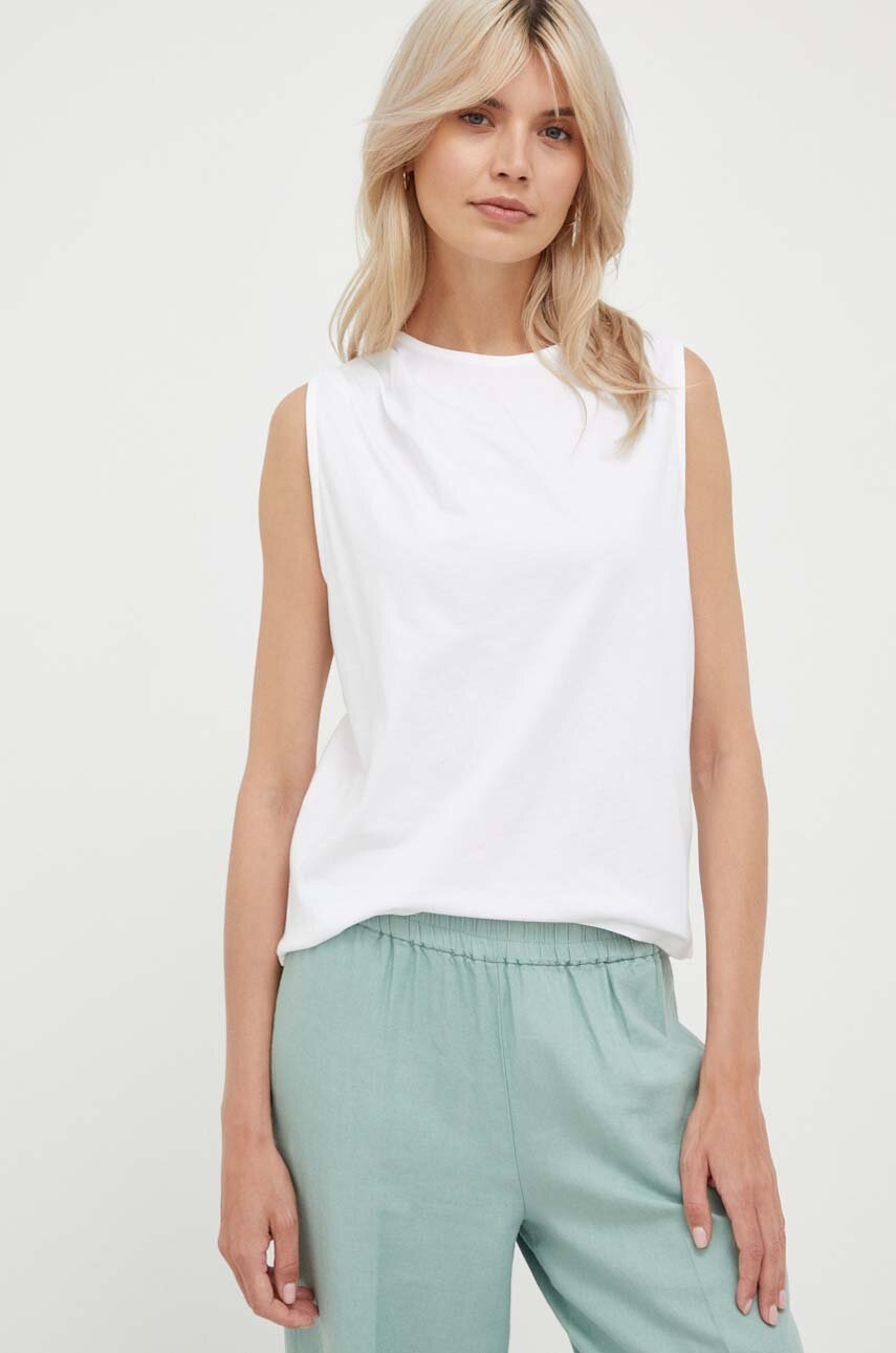 

Хлопковый топ United Colors of Benetton цвет белый