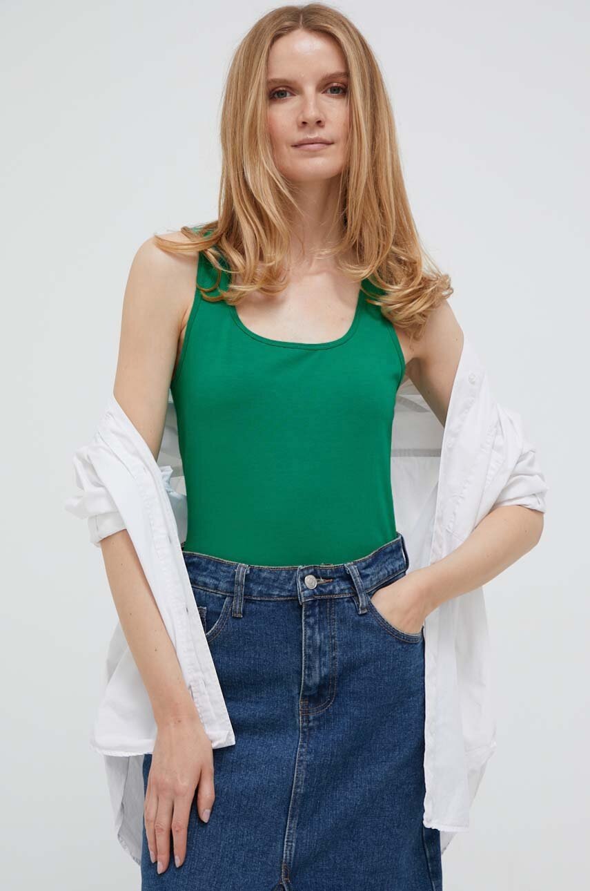 

Топ United Colors of Benetton женский цвет зелёный