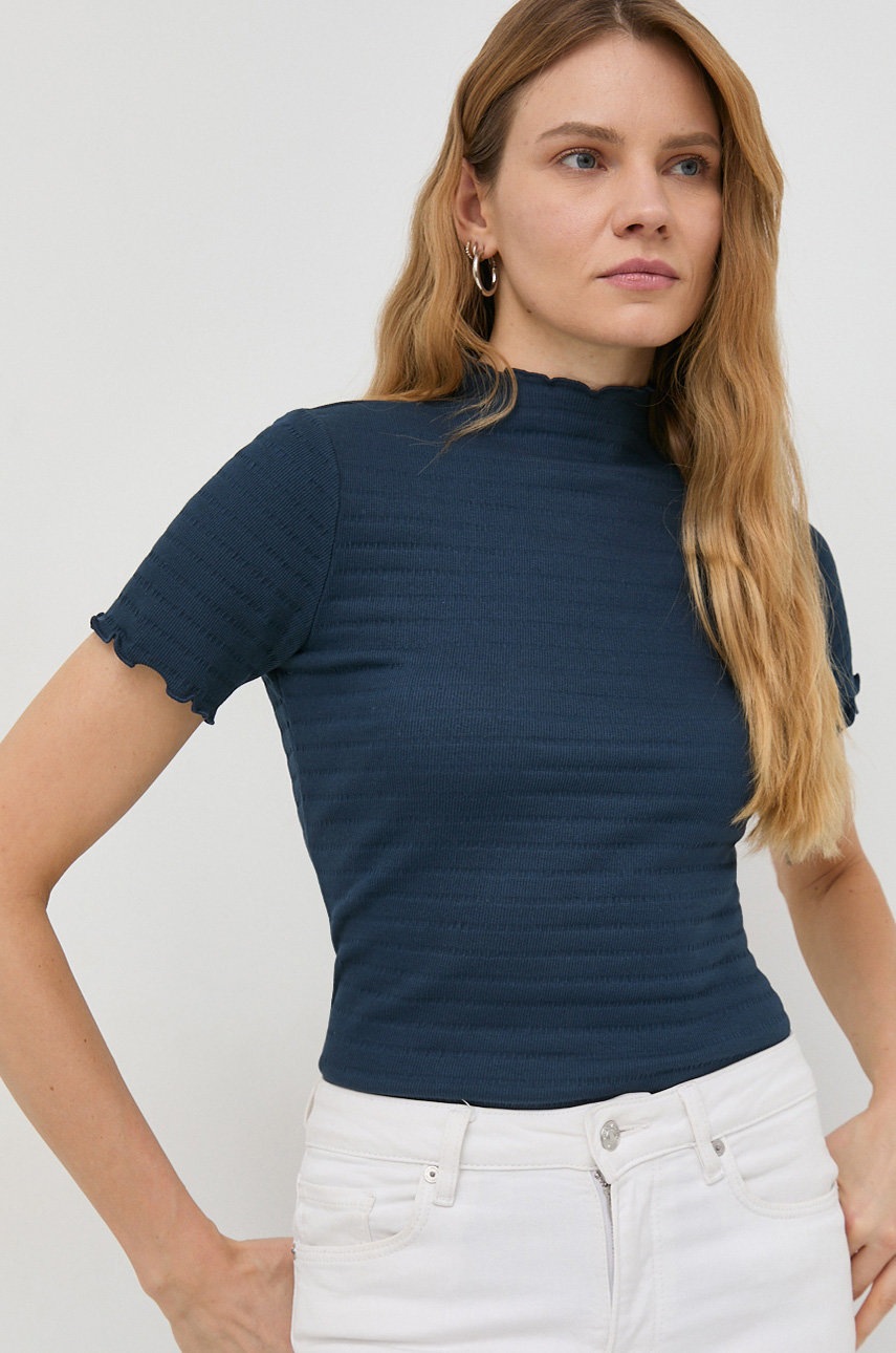 

Футболка Marc O'Polo DENIM жіноча колір синій півгольф