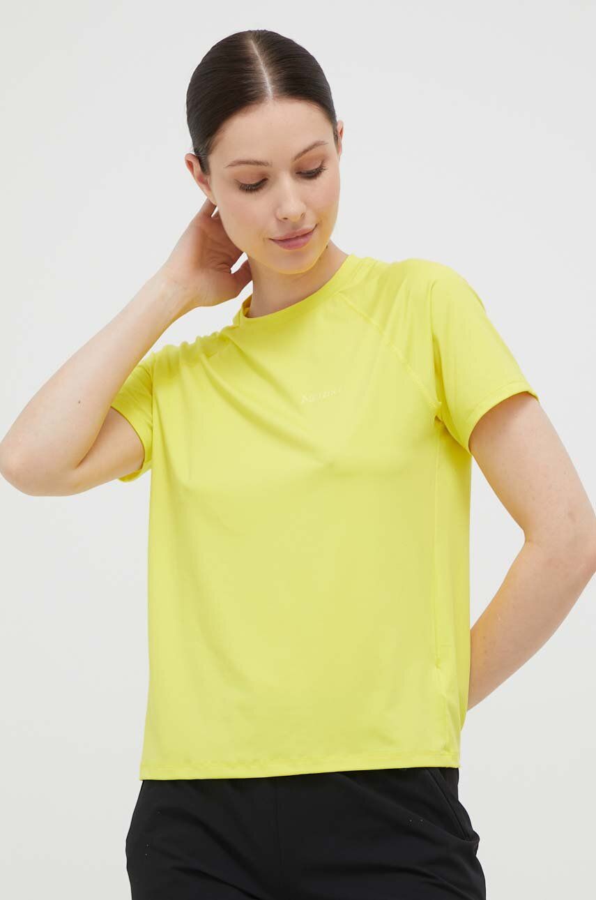 Levně Sportovní triko Marmot Windridge žlutá barva