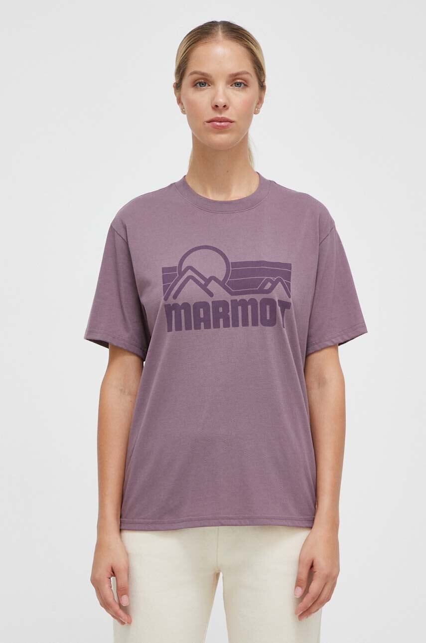 Marmot tricou femei, culoarea violet