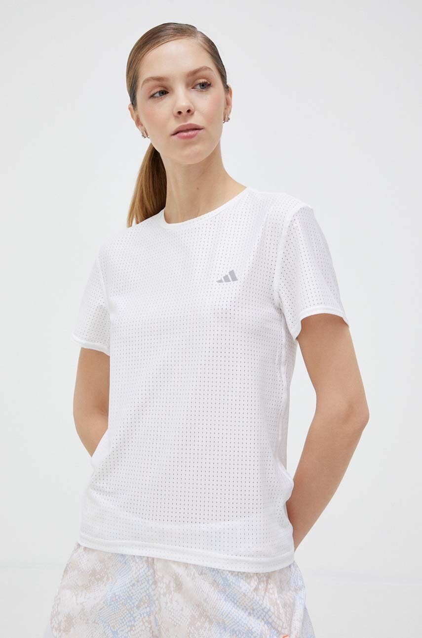 

Футболка для бега adidas Performance Fast цвет белый