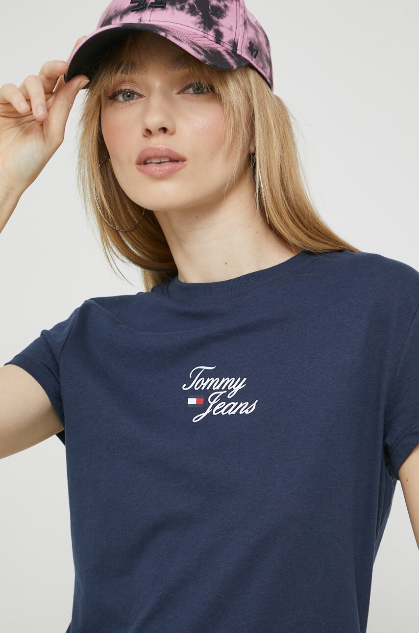

Футболка Tommy Jeans женский цвет синий