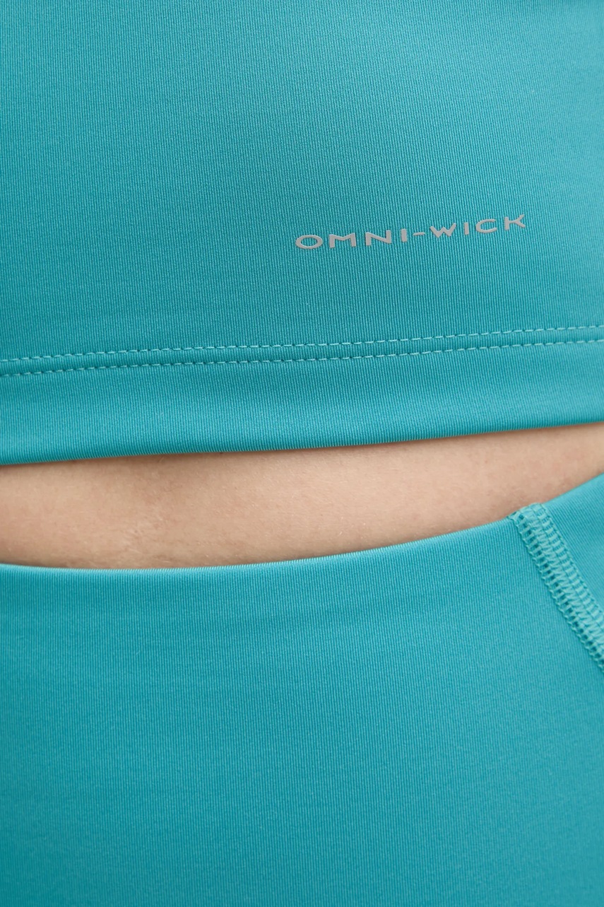 Αθλητικό top Columbia Boundless Trek γυναικείο, χρώμα: τιρκουάζ, 2033471 φωτογραφία