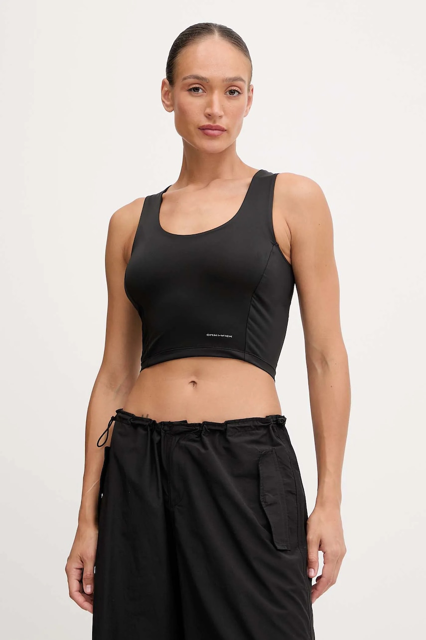 Columbia top sport Boundless Trek femei, culoarea negru, 2033471